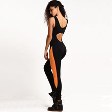 Gym Running Jumpsuit Stretch Skinny Sport Jumpsuit Women Sexy Back Open Cut Out Fitness Jumpsuits Overalls