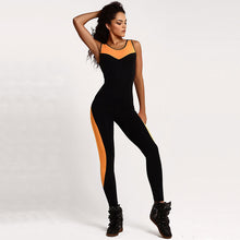 Gym Running Jumpsuit Stretch Skinny Sport Jumpsuit Women Sexy Back Open Cut Out Fitness Jumpsuits Overalls