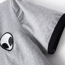 Harajuku Alien T Shirt Tops Sexy Belly Shirts Teenage Short Sleeve Tee Shirt Cotton T Shirt Women