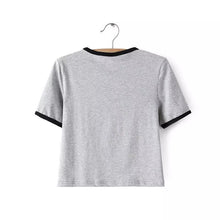 Harajuku Alien T Shirt Tops Sexy Belly Shirts Teenage Short Sleeve Tee Shirt Cotton T Shirt Women