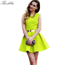 Sexy Yellow Dress Backless Solid Women Dresses Elegant Sleeveless Mini Party Dress Slim Pleated Club Dresses