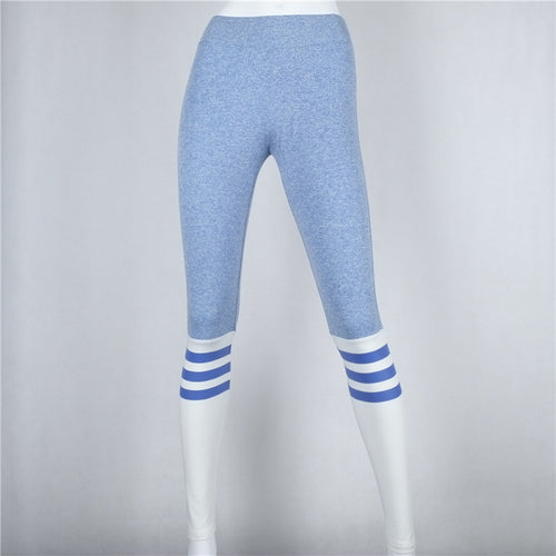Stretchy Fitness Legging Women Patchwork High Waisted Leggings Slim Skinny Leggin Sexy Fitness Pants
