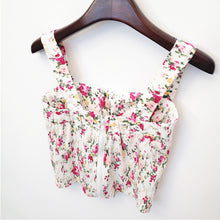 Wrapped Bustier Crop Top Top Sexy Floral Padded Crop Tops Women Printing Women's Tank Top Cropped Femme