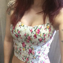 Wrapped Bustier Crop Top Top Sexy Floral Padded Crop Tops Women Printing Women's Tank Top Cropped Femme
