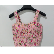 Wrapped Bustier Crop Top Top Sexy Floral Padded Crop Tops Women Printing Women's Tank Top Cropped Femme