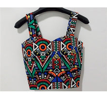 Wrapped Bustier Crop Top Top Sexy Floral Padded Crop Tops Women Printing Women's Tank Top Cropped Femme