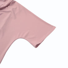 brand-women-blouse-solid-half-batwing-sleeves-irregular-hem-split-mini-dress-casual-loose-elegant-tops-pink-party-dresses BBL