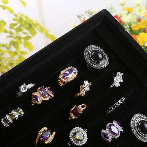 bright-jewelry-showcase-velvet-earring-ring-display-tray-box-show-carrying-case-new BBL