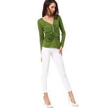 camisas-femininas-long-sleeve-tshirt-women-t-shirt-tops-poleras-de-mujer-zip-ruched-t-shirt-blusa-tee-shirt-femme BBL