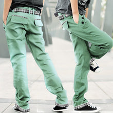 casual-adult-mens-multi-colored-cotton-straight-s-trousers-slim-fit-pants-m-xxl BBL