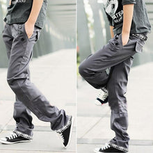 casual-adult-mens-multi-colored-cotton-straight-s-trousers-slim-fit-pants-m-xxl BBL