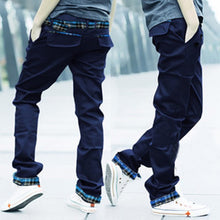casual-adult-mens-multi-colored-cotton-straight-s-trousers-slim-fit-pants-m-xxl BBL