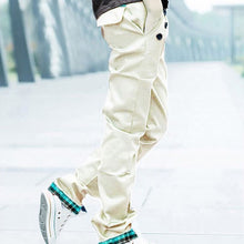 casual-adult-mens-multi-colored-cotton-straight-s-trousers-slim-fit-pants-m-xxl BBL