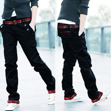 casual-adult-mens-multi-colored-cotton-straight-s-trousers-slim-fit-pants-m-xxl BBL