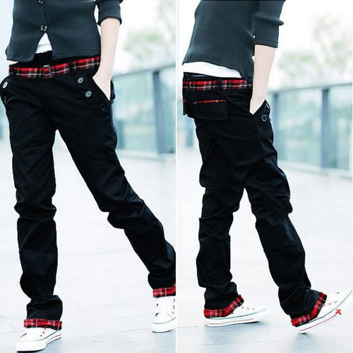 casual-adult-mens-multi-colored-cotton-straight-s-trousers-slim-fit-pants-m-xxl BBL