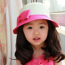casual-kids-girls-sun-hat-toddler-beach-bucket-hat-baby-girls-kids-bowknot-straw-caps-5-sizes BBL