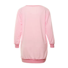 Casual Loose Women Dress Plus Size Women Clothing Long Sleeve O Neck Hoodies Dress Christmas Dresses