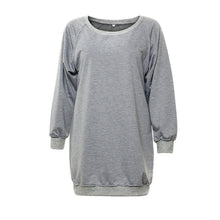 Casual Loose Women Dress Plus Size Women Clothing Long Sleeve O Neck Hoodies Dress Christmas Dresses
