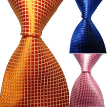 casual-slim-men-ties-small-plaid-skinny-neck-party-wedding-tie-silk-necktie BBL