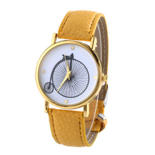 Watches For Women Vogue wheels Print Quartz Watch Men Dress Hour Clock Relogio Feminino Montre
