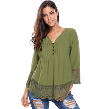 chemise-femme-v-neck-floral-lace-shirt-women-tops-office-shirt-ladies-crochet-blouse-blusas-femininas BBL