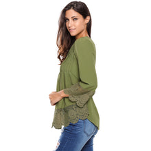chemise-femme-v-neck-floral-lace-shirt-women-tops-office-shirt-ladies-crochet-blouse-blusas-femininas BBL