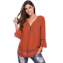 chemise-femme-v-neck-floral-lace-shirt-women-tops-office-shirt-ladies-crochet-blouse-blusas-femininas BBL