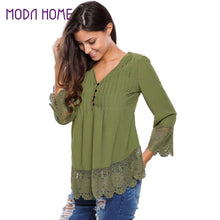 chemise-femme-v-neck-floral-lace-shirt-women-tops-office-shirt-ladies-crochet-blouse-blusas-femininas BBL