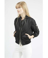 Chic Short Bomber Pilots Parkas Quilted Jacket Women V neck Long sleeve Casual Coat Thin Padded Outerwear