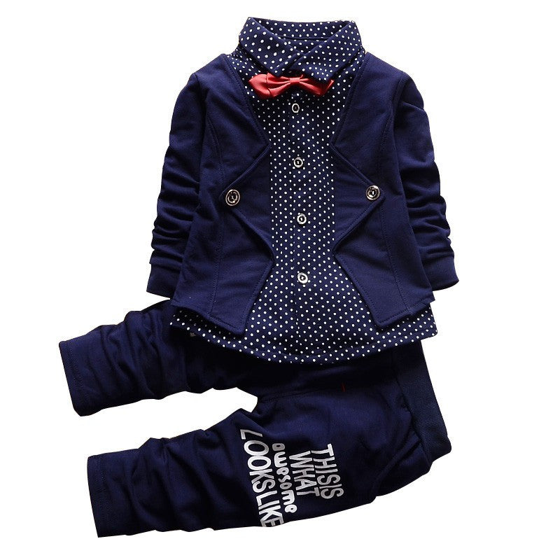 childrens-clothing-sets-baby-boy-gentleman-bow-tie-fake-t-shirt-coat-pants-2pcss-suits-kids-tracksuit-set BBL