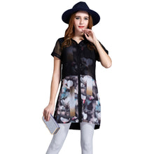 clearance-chiffon-women-blouse-floral-print-short-sleeve-elegant-shirt-long-women-tops-black-plus-size-women-clothing BBL