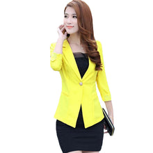 clearance-women-slim-coat-candycolor-three-quarter-sleeve-suit-one-button-thin-coat-suit-jacket-ol-work-wear BBL