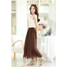 colorful-womens-tulle-skirt-elastic-waist-silk-chiffon-pleated-long-py3 BBL