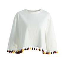 contrast-tassel-hemline-women-shirt-tops-round-neck-dropped-shoulder-blusas-short-loose-fit-harajuku-clothes-white-pullover BBL