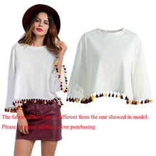 contrast-tassel-hemline-women-shirt-tops-round-neck-dropped-shoulder-blusas-short-loose-fit-harajuku-clothes-white-pullover BBL