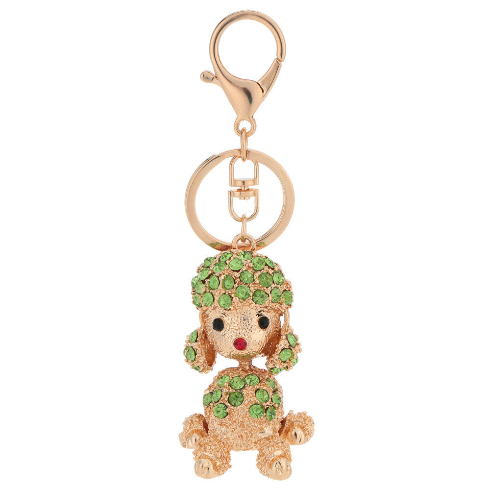 crystal-rhinestone-lucky-pendant-key-ring-18k-gold-electroplated-animal-puppy-key-chain-keychain-purse-handbag-charm-decoration BBL