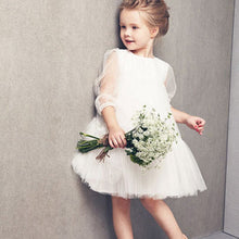 cute-kids-baby-girls-white-short-sleeve-princess-guaze-dress-2-7years-new-y2 BBL