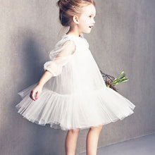 cute-kids-baby-girls-white-short-sleeve-princess-guaze-dress-2-7years-new-y2 BBL