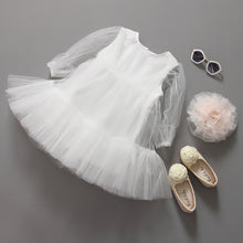 cute-kids-baby-girls-white-short-sleeve-princess-guaze-dress-2-7years-new-y2 BBL