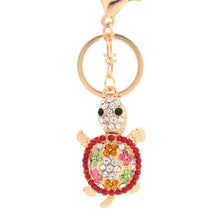 cute-shining-rhinestone-key-ring-women-lovely-animal-turtle-pendant-key-chain-jewelry-for-car-purse-handbag-charm-gift BBL