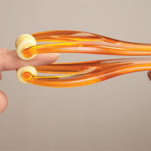 Delicate 2 Rollers Elastic Handle Relax Finger Joints Hand Massager Blood Circulation Massage Tool for Lover Parents