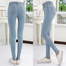 designerjeans-womens-fashion-denim-hollow-out-strech-blue-black-skinny-high-waist-denim-pencil-pants-plus-size BBL