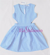 Eastdamo Dress Plus Size Casual Cut Out Dress Sexy V Neck Mini Dresses Sleeveless Elegant Party Dress For Women