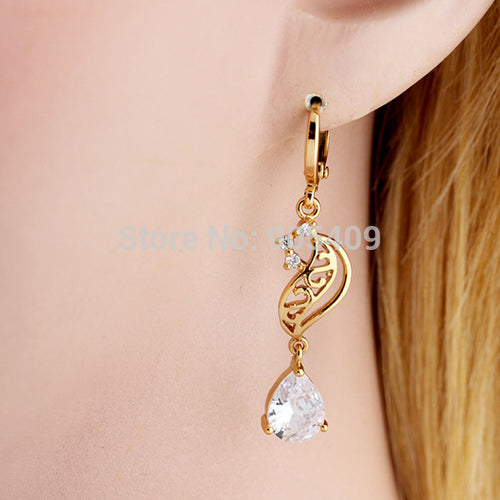elegant-18k-golden-plated-crystal-charm-fashion-jewelry-dangle-earrings-for-women-ladies BBL