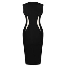 elegant-clothing-vestidos-women-tank-dress-contrast-panel-o-neck-sleeveless-vestido-de-festa BBL