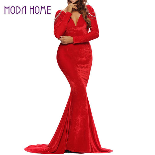 elegant-fishtail-backless-long-dress-pearl-long-sleeve-floor-length-velvet-maxi-dress-new-women-sexy-red-prom-party-dresses BBL