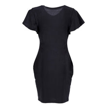 elegant-women-lady-ruffles-sleeve-slim-bodycon-cocktail-party-dress-ly3 BBL