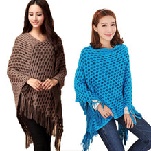 elegant-womens-loose-tassel-fringe-knit-poncho-cape-sweater-shawl-top-coat-py5 BBL