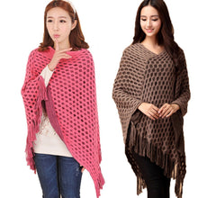 elegant-womens-loose-tassel-fringe-knit-poncho-cape-sweater-shawl-top-coat-py5 BBL
