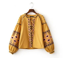 Ethnic Colors Flower Embroidery Jacket Woman Lantern sleeve Lacing up Kimono Cardigan Jacket Coat Sunscreen Femme